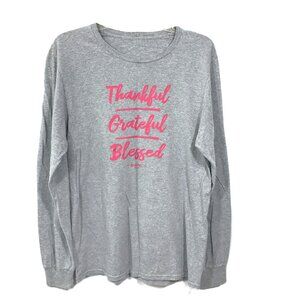 1X Blessed Girl Long Sleeve T-Shirt Gray